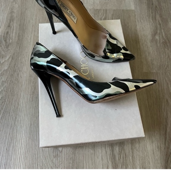 Jimmy Choo Shoes - Jimmy Choo zebra-like statement heels